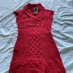 Red Sweater Dress